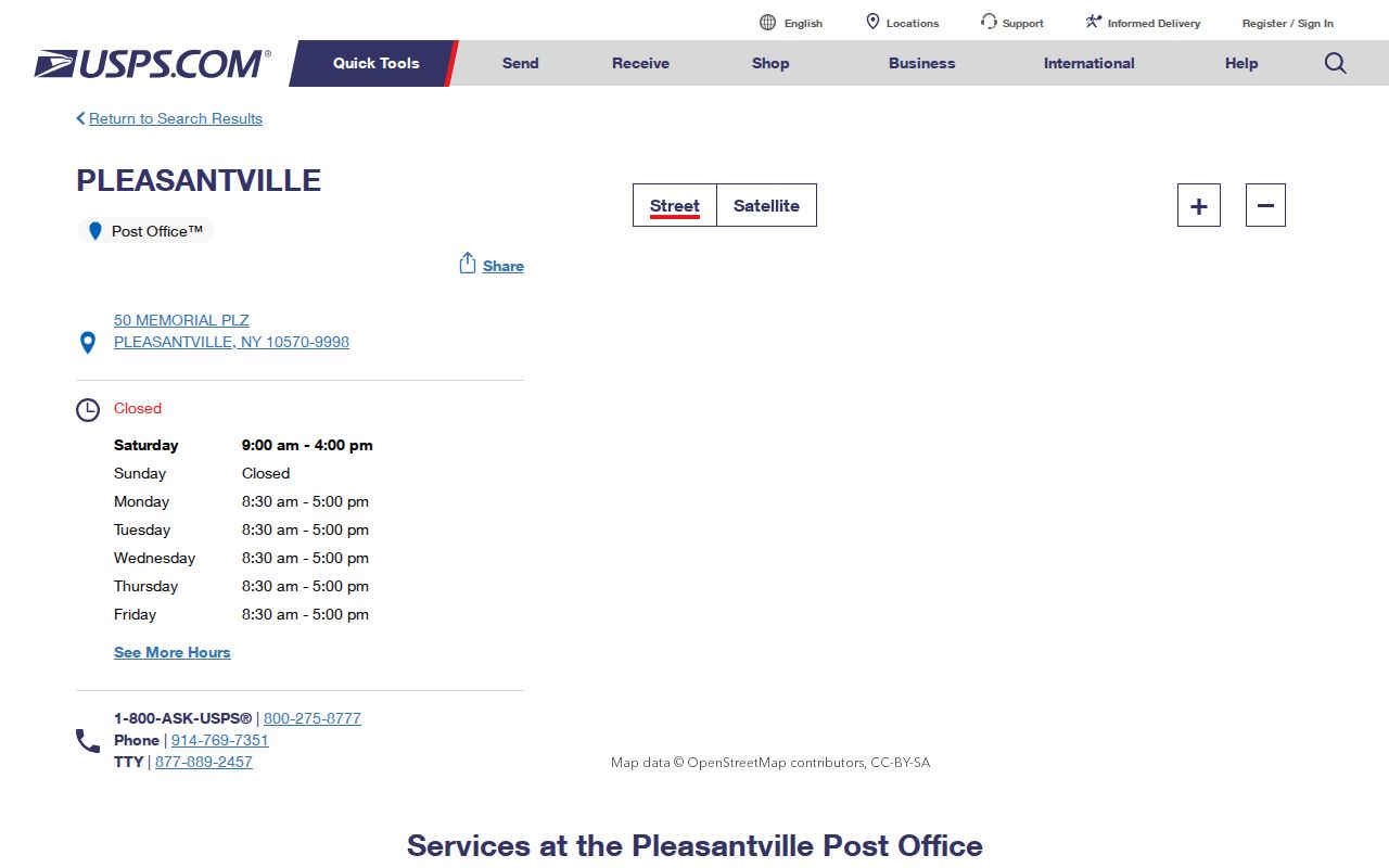 Mount Pleasant ZIP code directory Pleasantville postal route